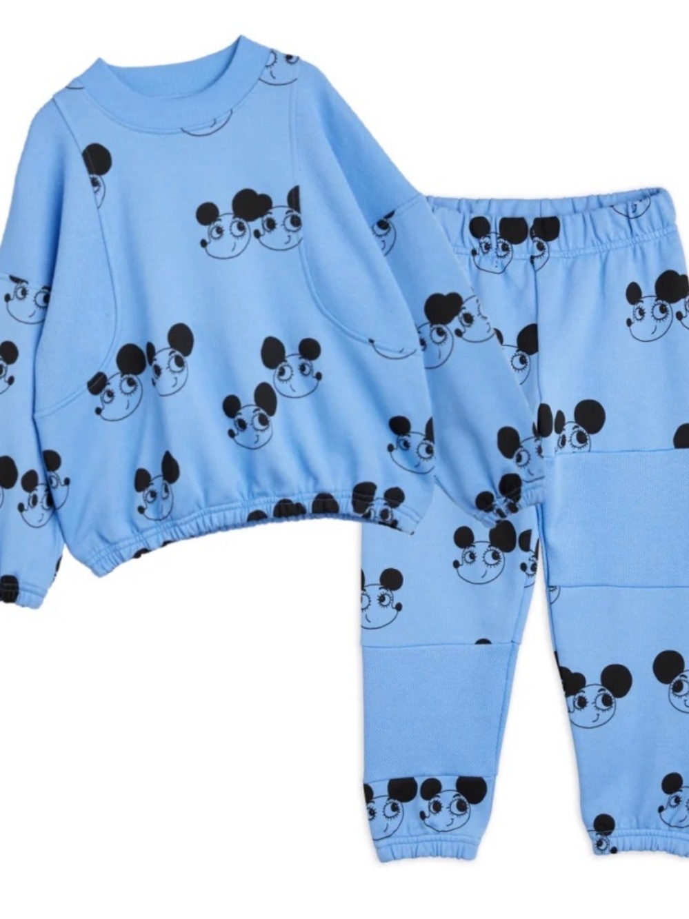 Mini Rodini Ritzratz Print Kids Matching Sweatshirt and Sweatpants Set